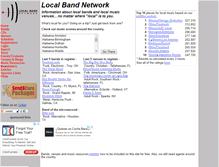 Tablet Screenshot of localbandnetwork.com